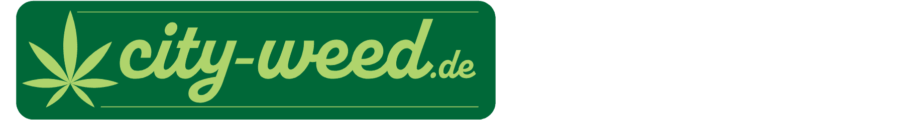 Logo der City Weed Apotheke auf grünem Hintergrund